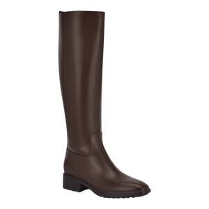 NWT Nine West Women's Barile Knee High Riding Boots Dark Brown Size 8